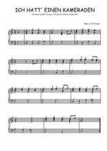 Téléchargez l'arrangement pour piano de la partition de Traditionnel-Ich-hatt--einen-Kameraden en PDF